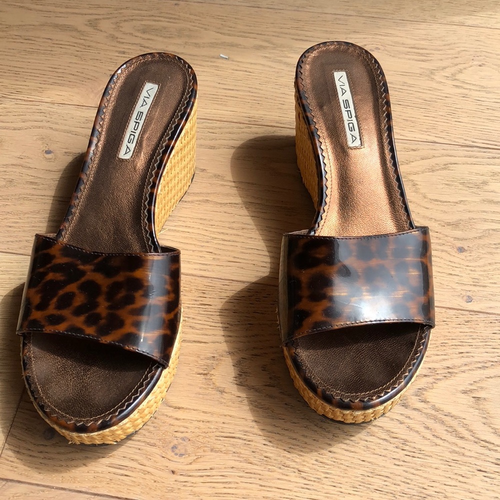 Via Spiga tortoise platform sandals